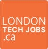 London Tech Jobs .ca an orange box with text in it